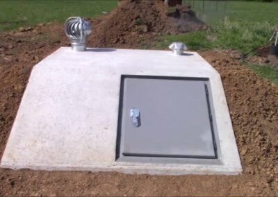 entrada de un bunker